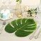 12 Green Monstera Leaves Artificial Tropical Greenery Party Events Decorations
